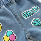 Ice Cream Printed Jeans