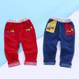 Christmas Cartoon Bear Casual Pants