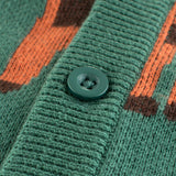 Alpaca Brocade Sweater Cardigan