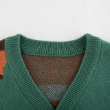 Alpaca Brocade Sweater Cardigan