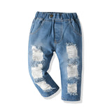 Children's Fashion Holes Jeans