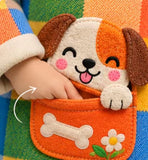 Lucky Sale-Cute plaid dog coat for kids