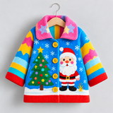 Lucky Sale-Children's colorful Santa Claus and Christmas tree coat