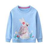 Rabbit Embroidered Patch Sweatshirt