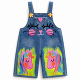 Lucky Sale-Children's colorful unicorn overalls
