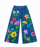Lucky sale-Children's floral-print trousers
