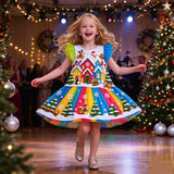 Lucky Sale-Children's Christmas Snow House Christmas Tree Animal Dress