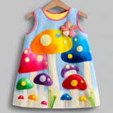 Lucky sale-Colorful cartoon mushroom skirt for children