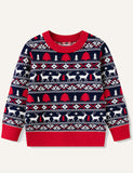 Christmas Children's Elk Cartoon Sweater