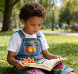 Lucky Sale-Children's cartoon cat, sun, dinosaur, and heart-patterned overalls