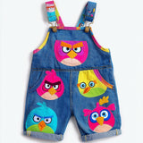 Lucky sale-Colorful Angry Birds Overalls for Kids