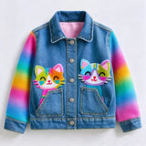 Lucky Sale-Children's Colorful cat Jacket