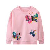 Butterfly Embroidered Sweatshirt
