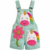 Lucky sale-Children's Unicorn and Floral Overalls