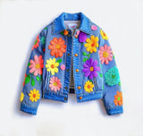Lucky Sale-Mommy & Me Multicolor Flower Coat