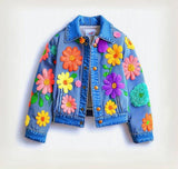 Lucky Sale-Mommy & Me Multicolor Flower Coat
