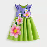 Lucky sale-Children's Ombré Pink Floral Dress