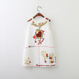 Heart Letter Print Sleeveless Dress