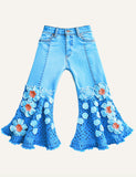 Lucky Sale- Flower Flared Pants
