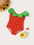 Children's Strawberry One-Piece Swimsuit
