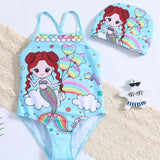Mermaid Print Swimsuit