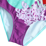 Mermaid Printed Swimsuit + Mermaid Swimming Cap