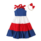 Multi-Color Optional-Sling Dress