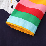 Embroidered Unicorn Long Sleeve Dress