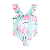 Cute Flamingo Print Swimsuit