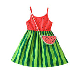 Watermelon Printing Splicing Dress