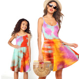 Mom & Me Tie-Dye Parent-Child Outfit Dress