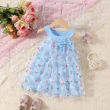 Girls' Petals Princess Mesh Dress
