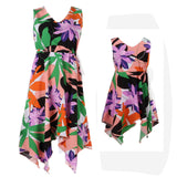 Mother-Daughter Matching Outfit Dress Printing Dress