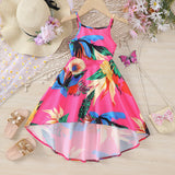 Spaghetti-Strap Floral Print Dress