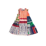 Girls' Ethnic Style Sleeveless Stitching Dress