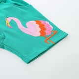 Children's Embroidered Patch Casual Shorts