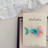 Flower Fishtail Children Barrettes