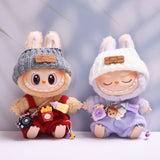 Labubu Clothes Only-Clothes Feeding Bottle Overalls Suit