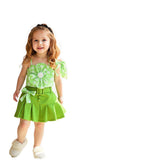 Flower Sling + Pleated Skirt + Belt + Headdress