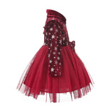 Christmas Sale-Children's Clothes Snowflake Flannel Dress