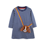 Fashion Patch Long Sleeve Children Shirt