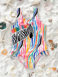 Zebra Children's Swimsuit