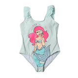 Cartoon Mermaid Princess Printed Swimsuit