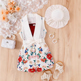 Sleeveless Printed Suit