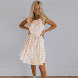 Mom & Me -Casual Flower Print Mother-Daughter Matching Outfit