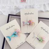 Flower Fishtail Children Barrettes