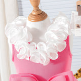 Lace Sleeveless Butterfly Dress