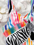 Zebra Children's Swimsuit