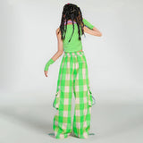 Letter Vest Plaid Trousers Suit