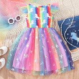 Unicorn Printed Mesh Dress